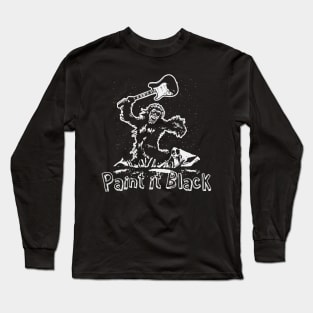 paint in black guitar smash Long Sleeve T-Shirt